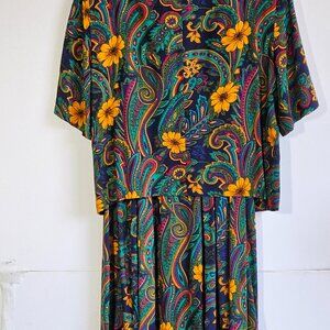 Women's Norton McNaughton Petites size 6 multicolored skirt & top set